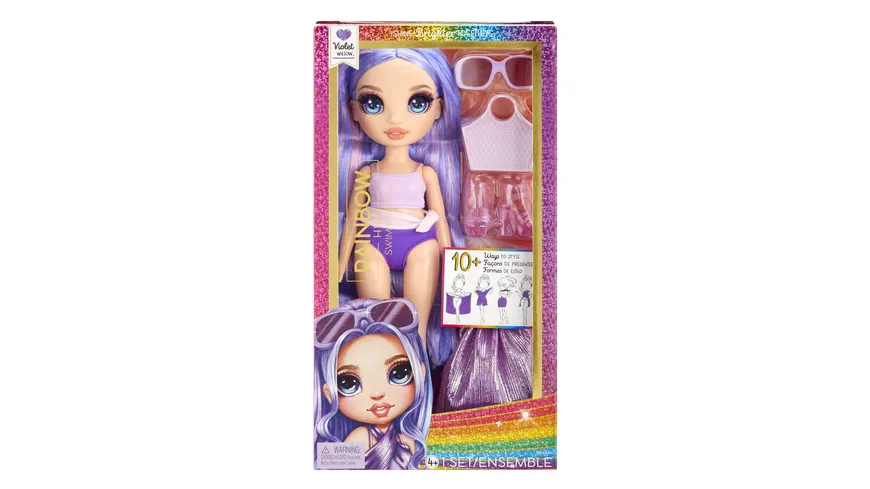 Rainbow High Swim & Style Modepuppe - Violet (Purple)