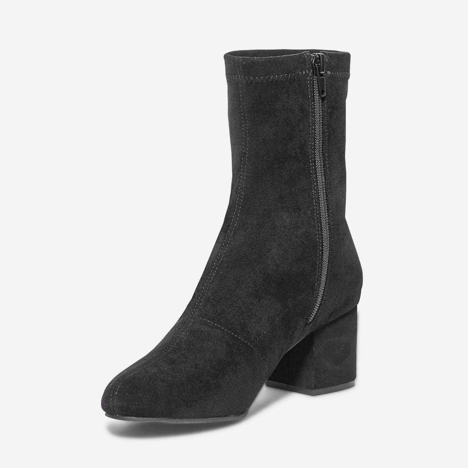 Boots noir en suédine