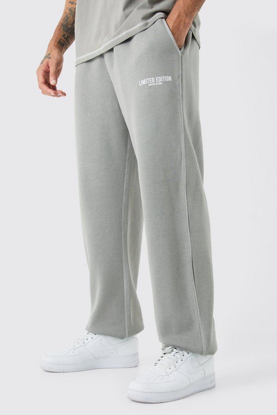 Oversize Limited Edition Jogginghose mit Kontrast-Naht