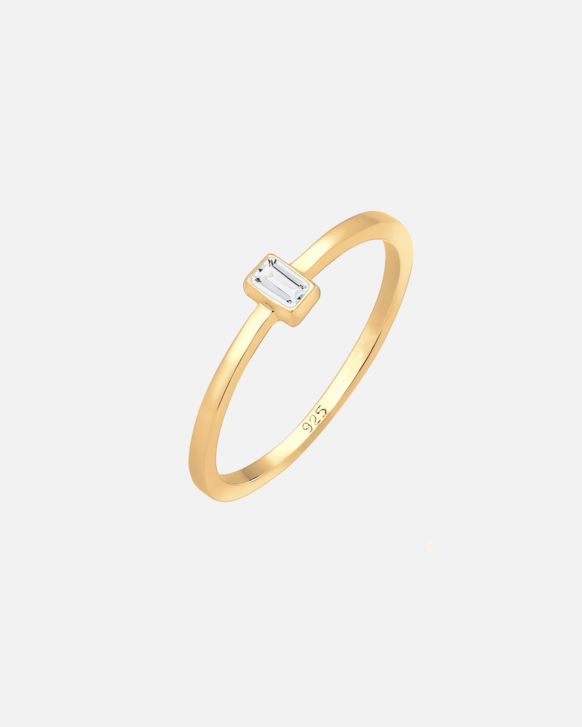 Anello da donna Elli PREMIUM con pietra di topazio Geo vintage in argento sterling 925