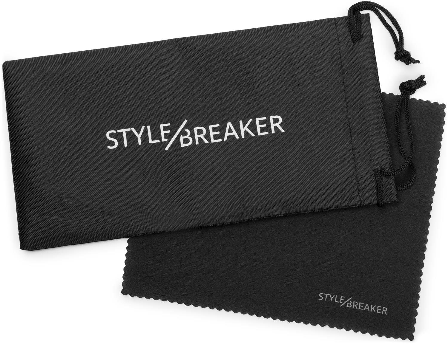 styleBREAKER Wayfarer (1-St) Verspiegelt