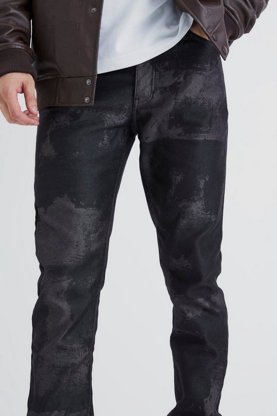 Tall gebleichte Slim-Fit Jeans