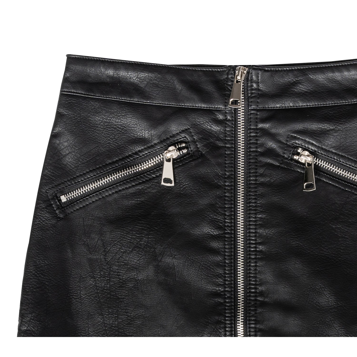 Mini-jupe TEXTO noire zippée