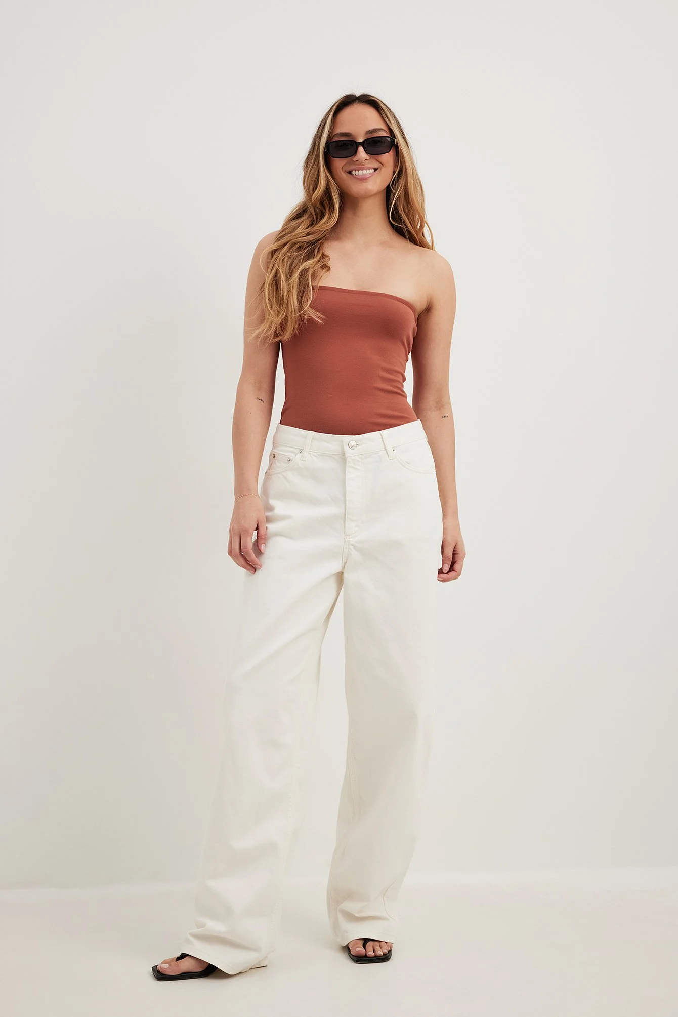 Lockere Jeans mit mittlerer Taille