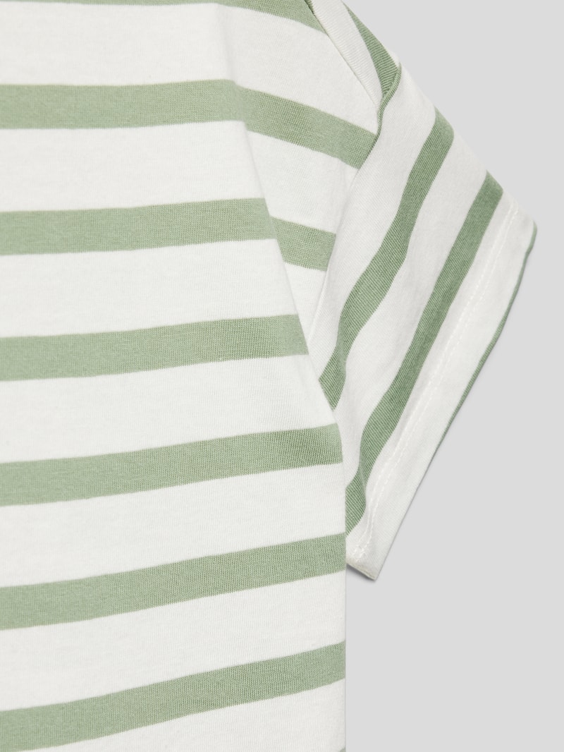 T-Shirt mit Streifenmuster Modell 'tim' in schilf