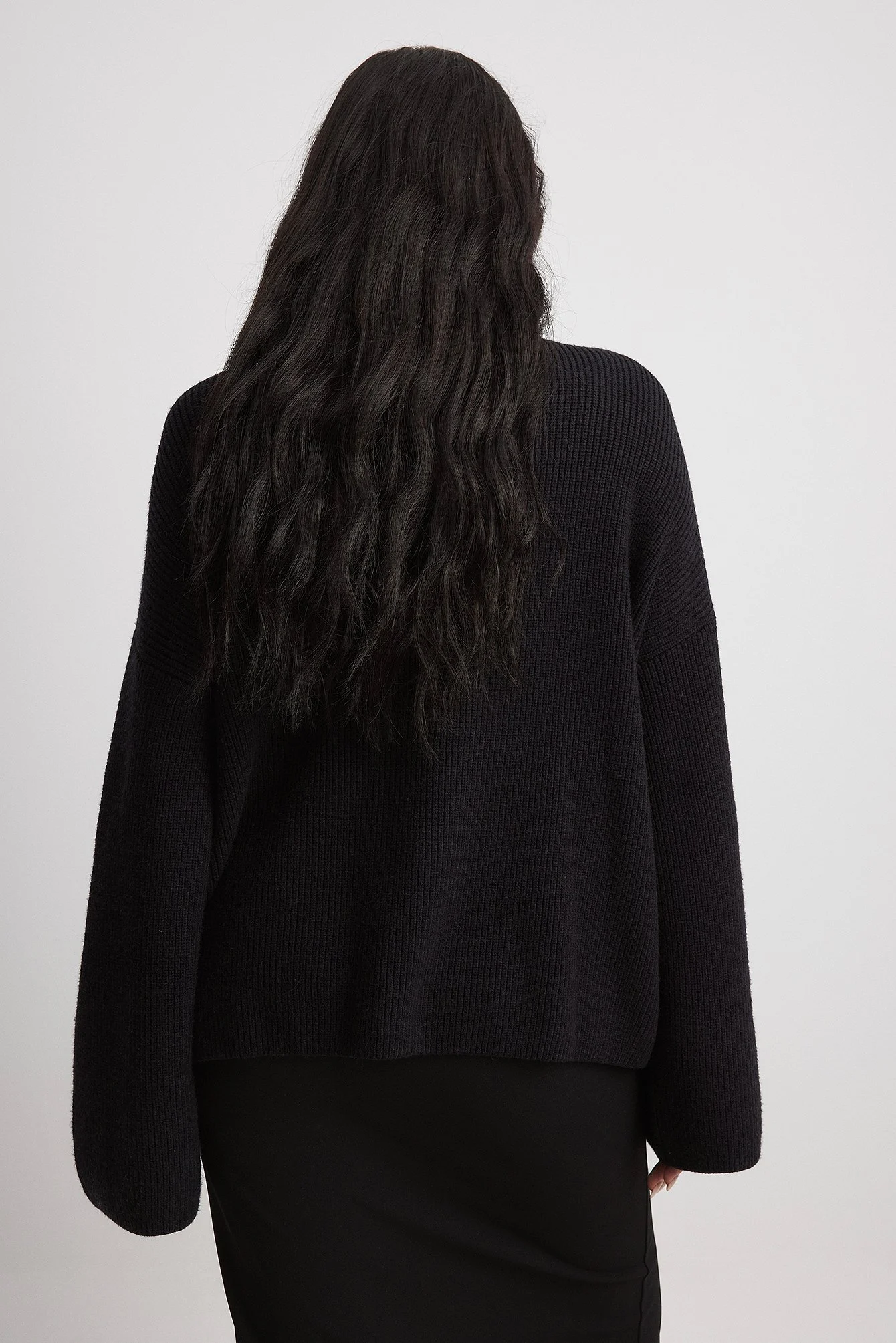 V-Ausschnitt Strickpullover