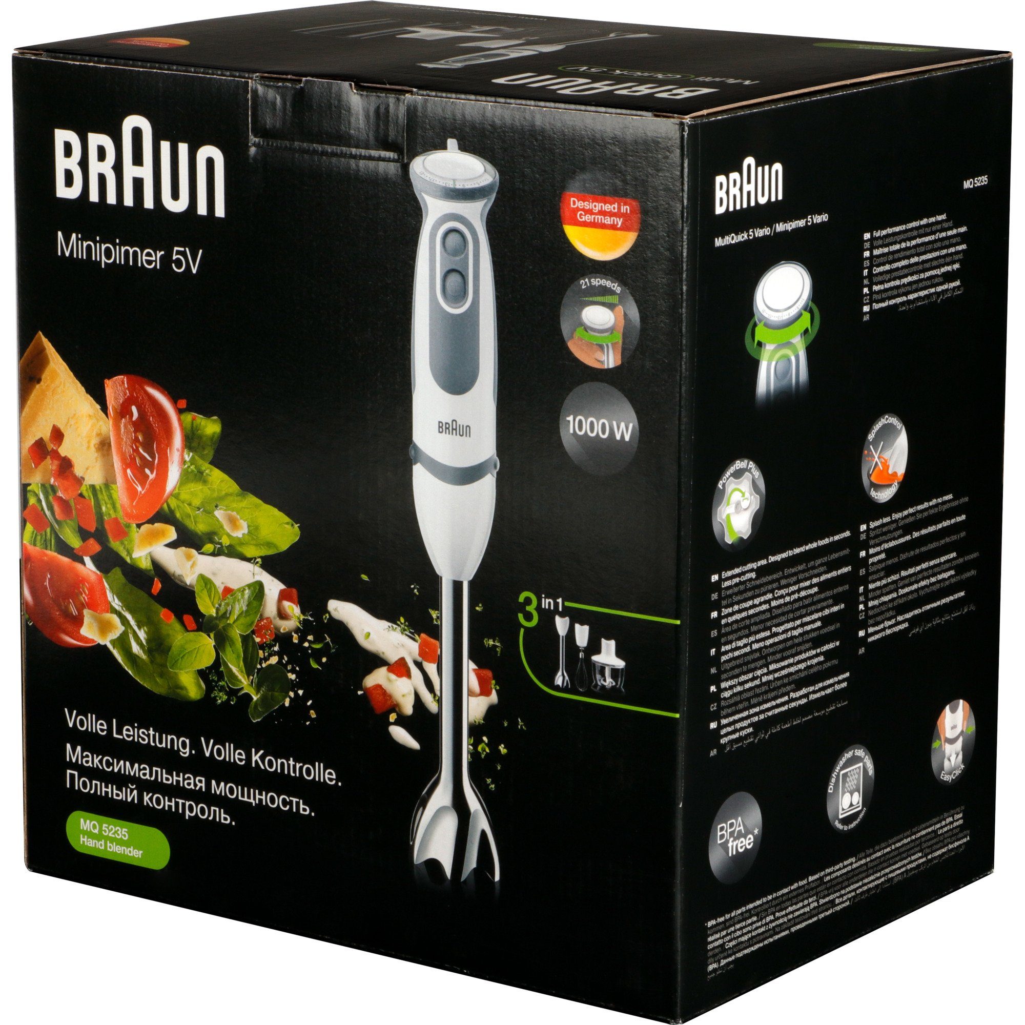 Braun Kaffeebereiter Braun MultiQuick 5 Vario MQ 5235, Stabmixer