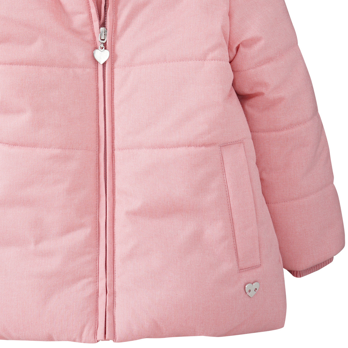 Mädchen Winterjacke mit Fellimitat