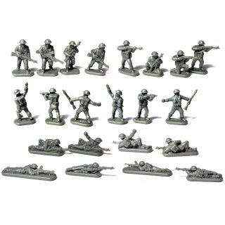 British infantry and heavy weapons