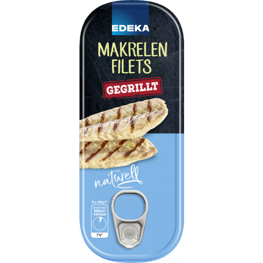 EDEKA Makrelenfilets gegrillt naturell 120G