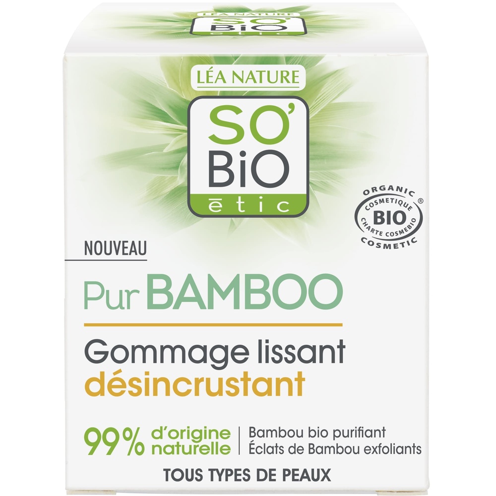 LÉA NATURE SO BiO étic Gommage lissant désincrustant,  tous types de peaux,                  Pur Bamboo Gommage