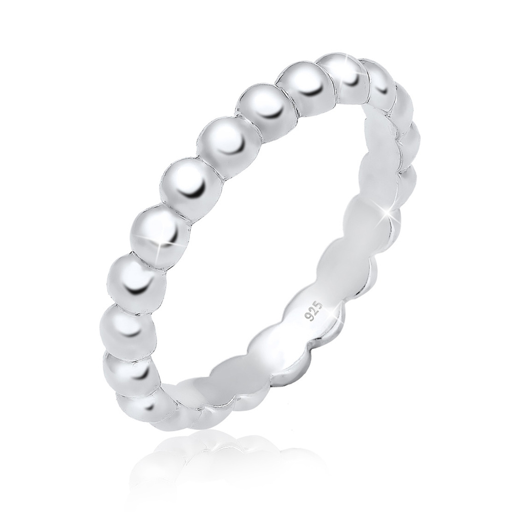 Elli Elli Bague Stacking Boule Geo Femme - (925/1000) Argent Bague