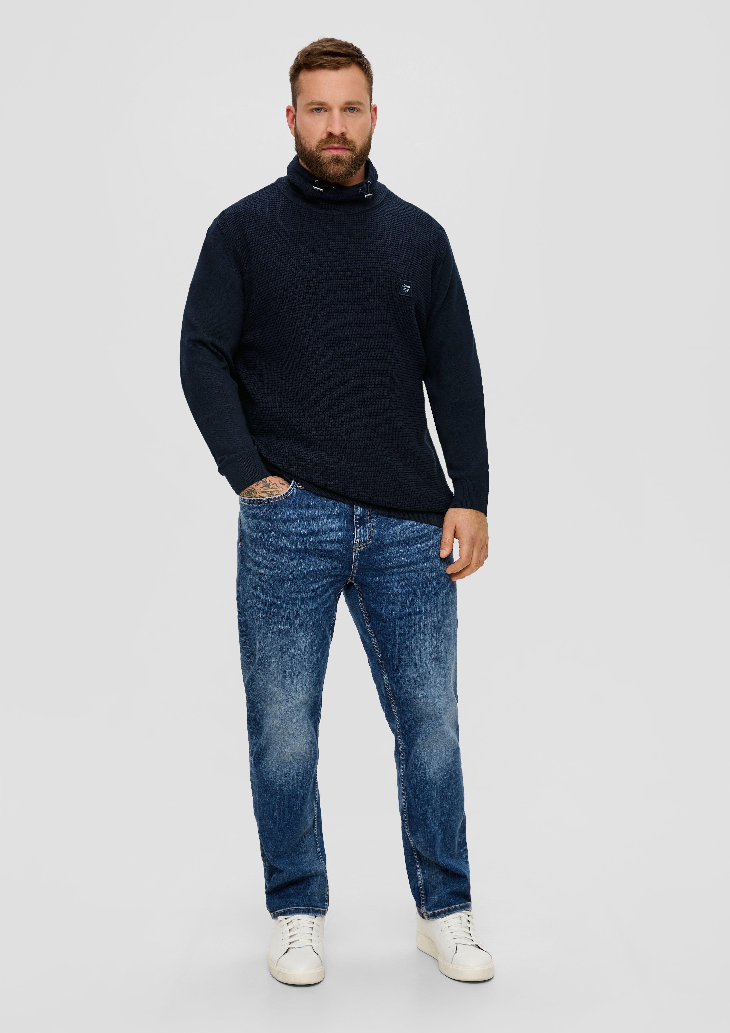 Strickpullover mit Jersey-Ärmeln  2143414-5978
