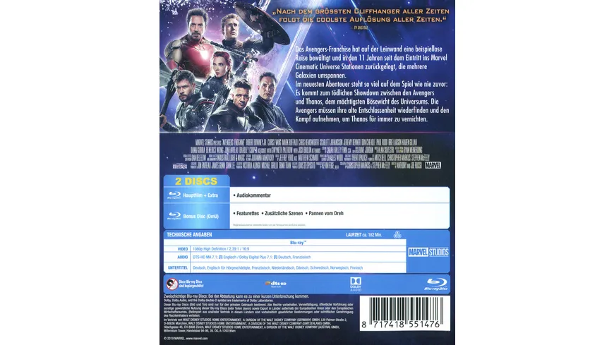 Marvel's The Avengers - Endgame  (+ Bonus Blu-ray)