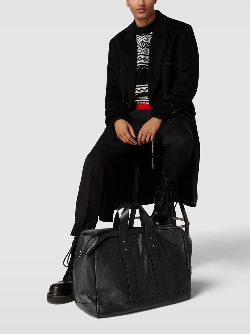 Weekender mit kurzen Henkeln in schwarz