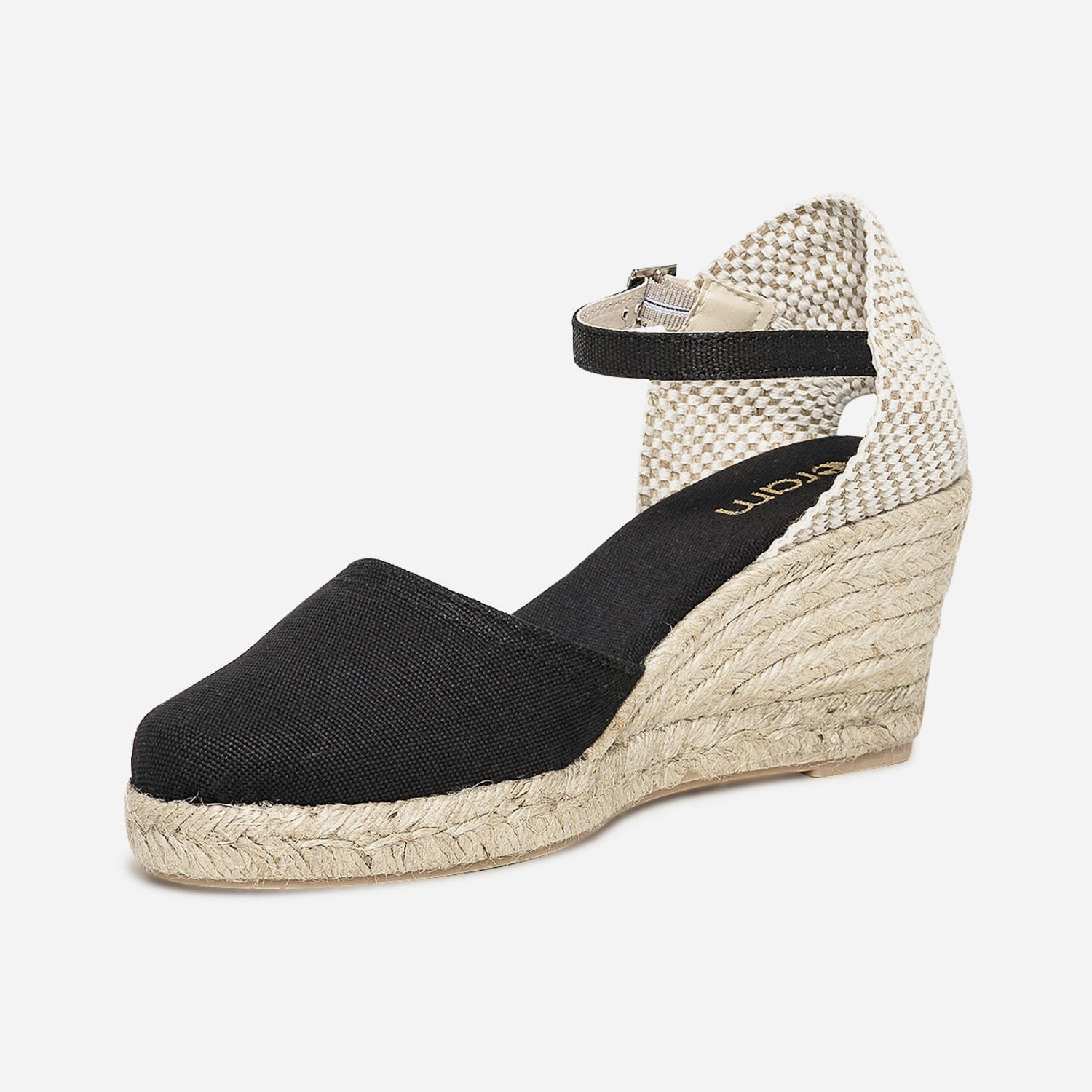 Espadrille compensée en toile
