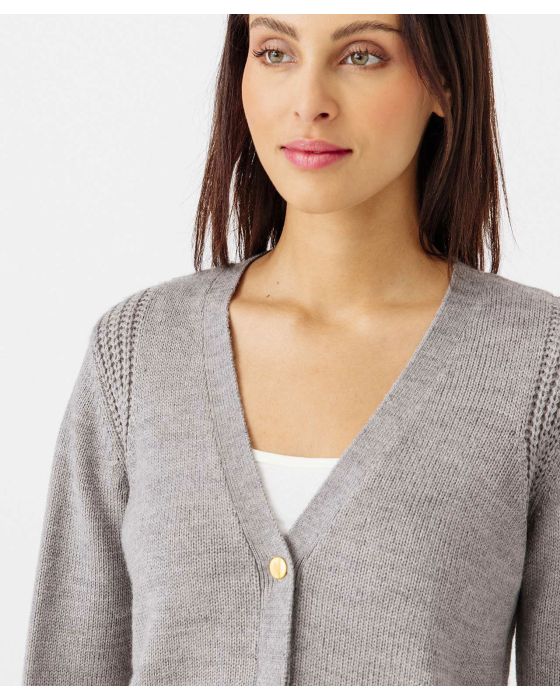Gilet uni boutonné