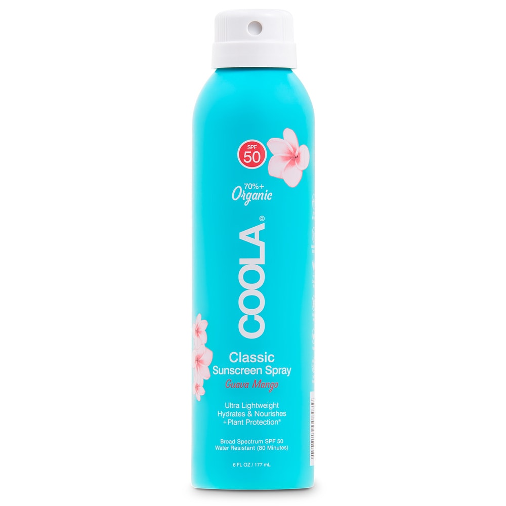 Coola Spray Solaire Corps SPF50 Goyave Mangue Riche en ingrédients naturels hydratants