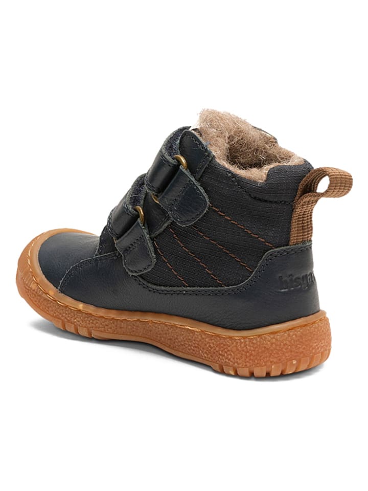 bisgaard Leder-Winterboots in Dunkelblau günstig kaufen