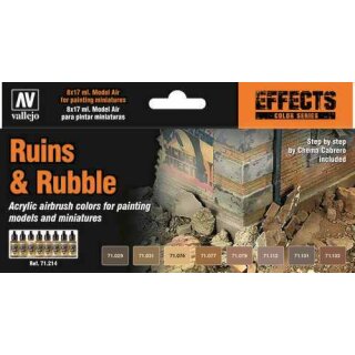 Model Air: Model Air Set Ruins & Rubble 17ml (8)