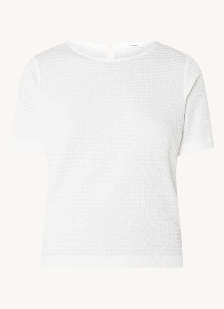 OPUS Strong textured T-shirt
