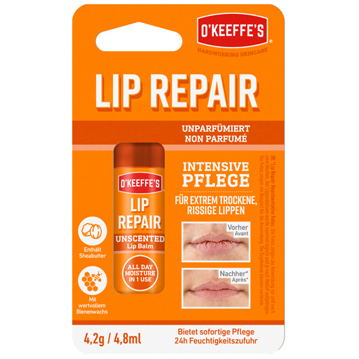 OKEEFFE'S Lip Repair Lippenbalsam unparfümiert  4.2 g  Balsam