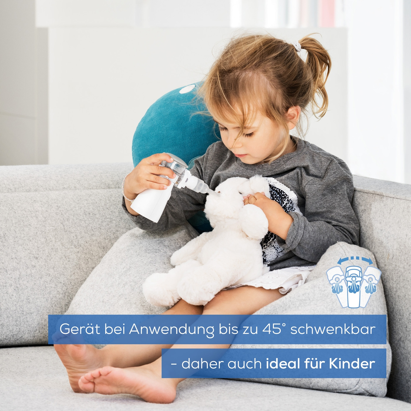 Beurer Inhalator IH 57-Inhalator mit Schwingmembran- und intelligenter Aerosol-Technologie