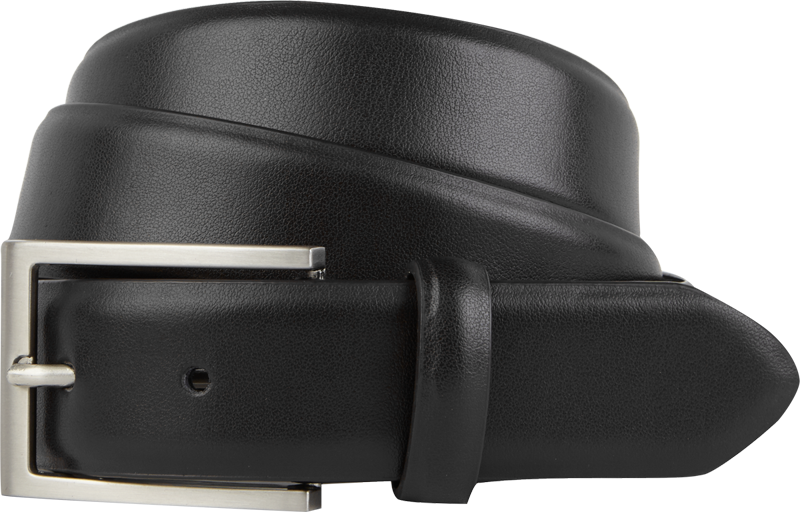 Gürtel aus Leder in schwarz