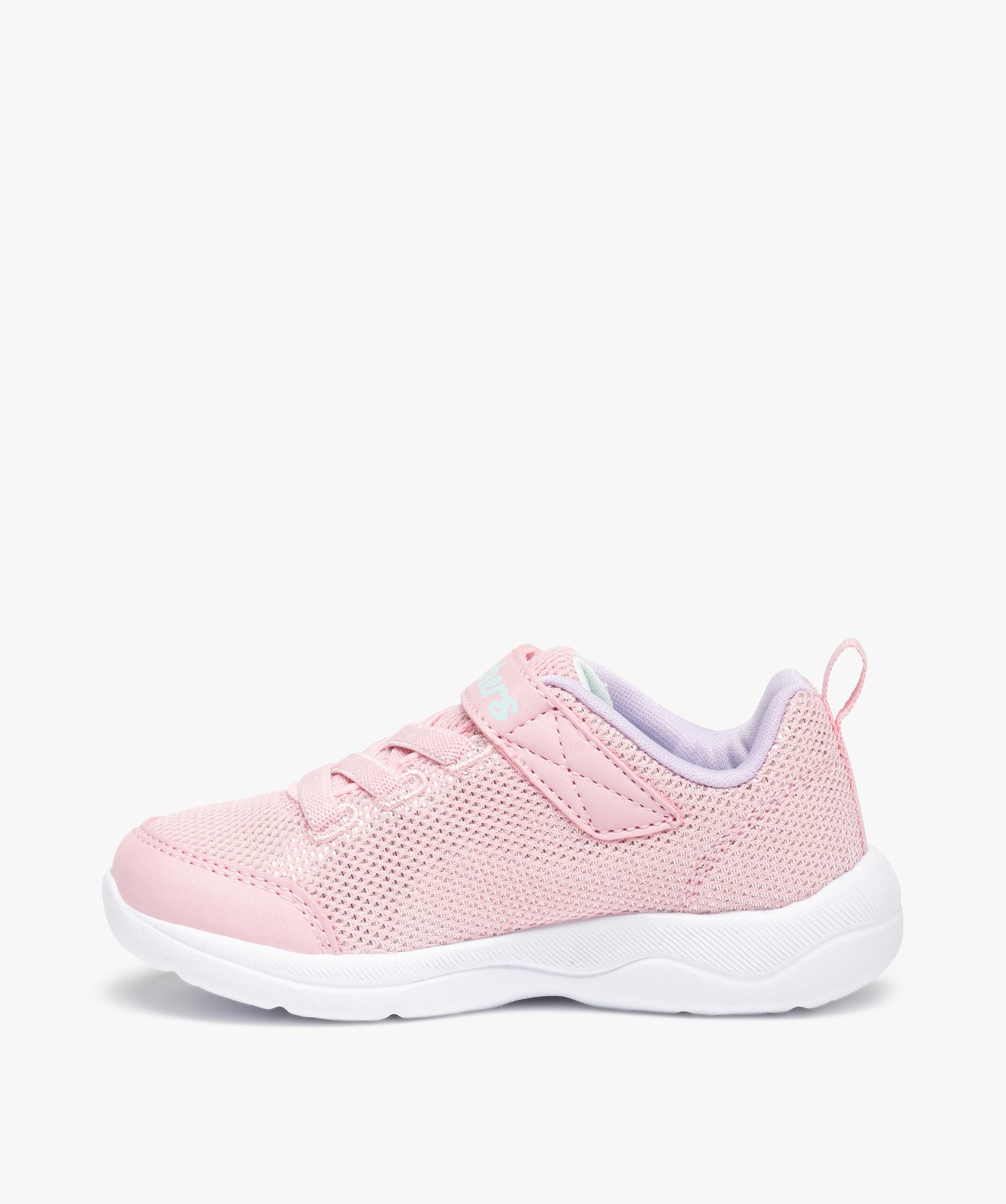 Baskets fille en mesh brillant – Skechers Stepz Easy Peasy rose | GEMO
