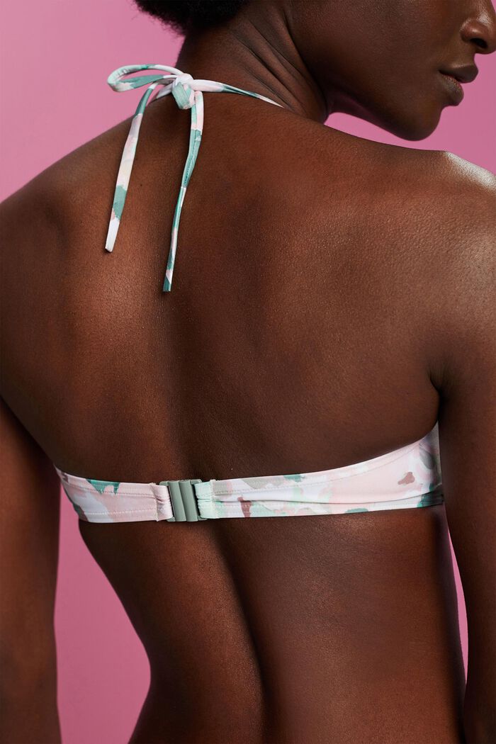 Recycelt: Wattiertes Neckholder-Bikinitop