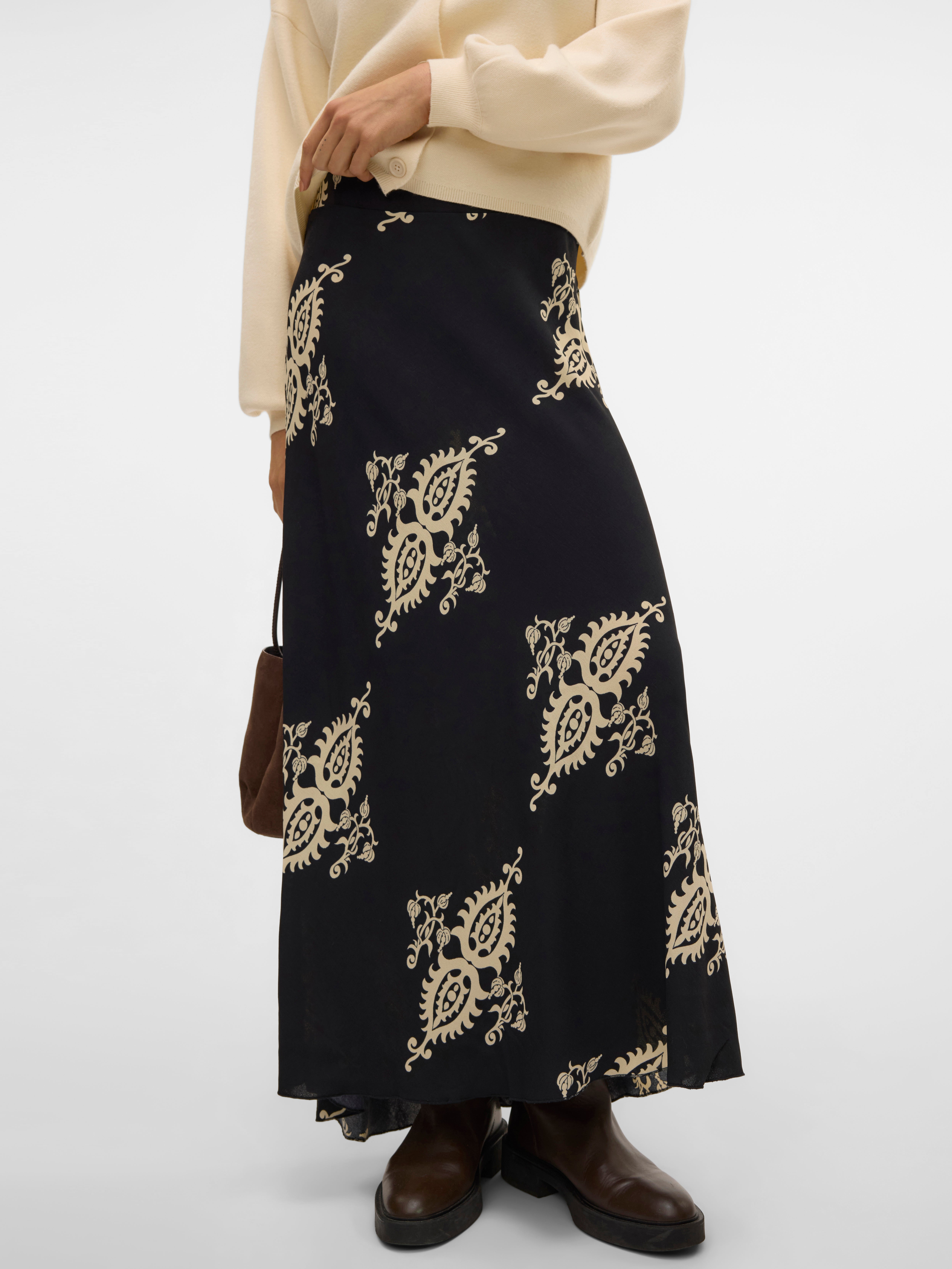 VMQUE Hohe Taille Langer Rock