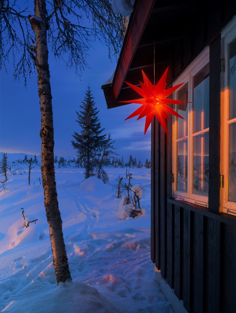 I-Glow LED 3D-Leuchtstern - Rot