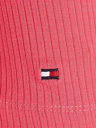 TOMMY HILFIGER Damen Poloshirt SLIM 5X2 RIB POLO