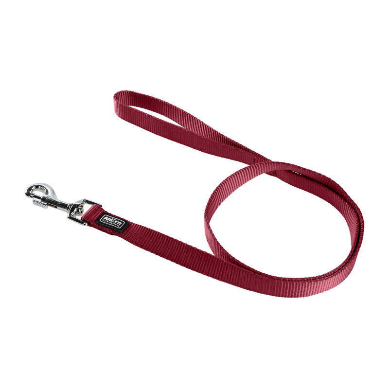 AniOne Hundeleinen AniOne Kurzleine Classic Nylon bordeaux S