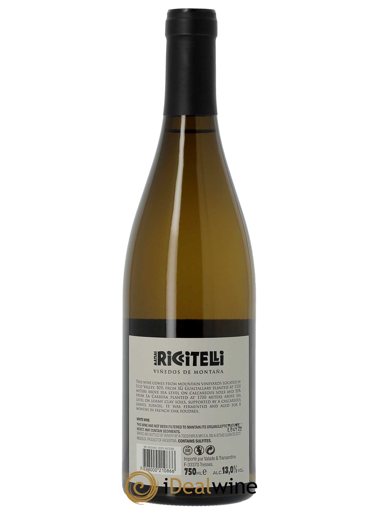 Gualtallary and La Carrera Matias Riccitelli Viñedos de Montaña Chardonnay  2021 - Lot de 1 Bouteille