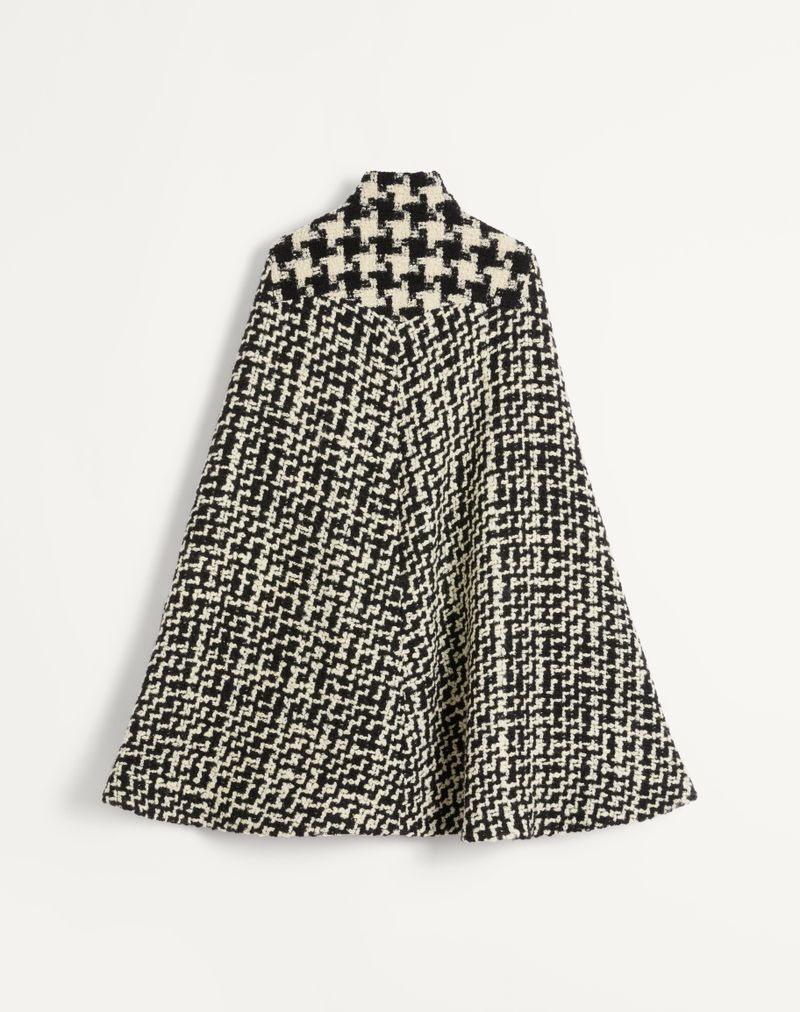 Geometrisk tweed-kappe