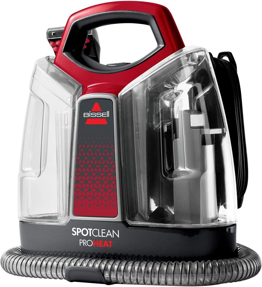 Bissell Teppichreinigungsgerät SpotClean ProHeat Fleckenreiniger für Teppiche Treppen Polster & Auto, 330,00 W, beutellos, Waschsauger Nass -Trocken-Sauger Polsterreiniger Reinigung Staubsauger