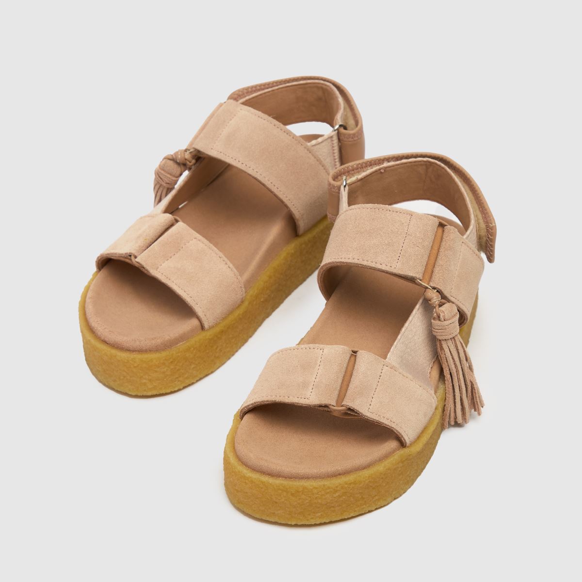 Clarks Originals – Beige sandaler i crêpe
