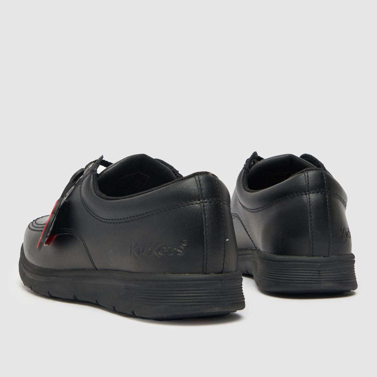 Kickers svarta Kelland Lace Pojkar Barnskor