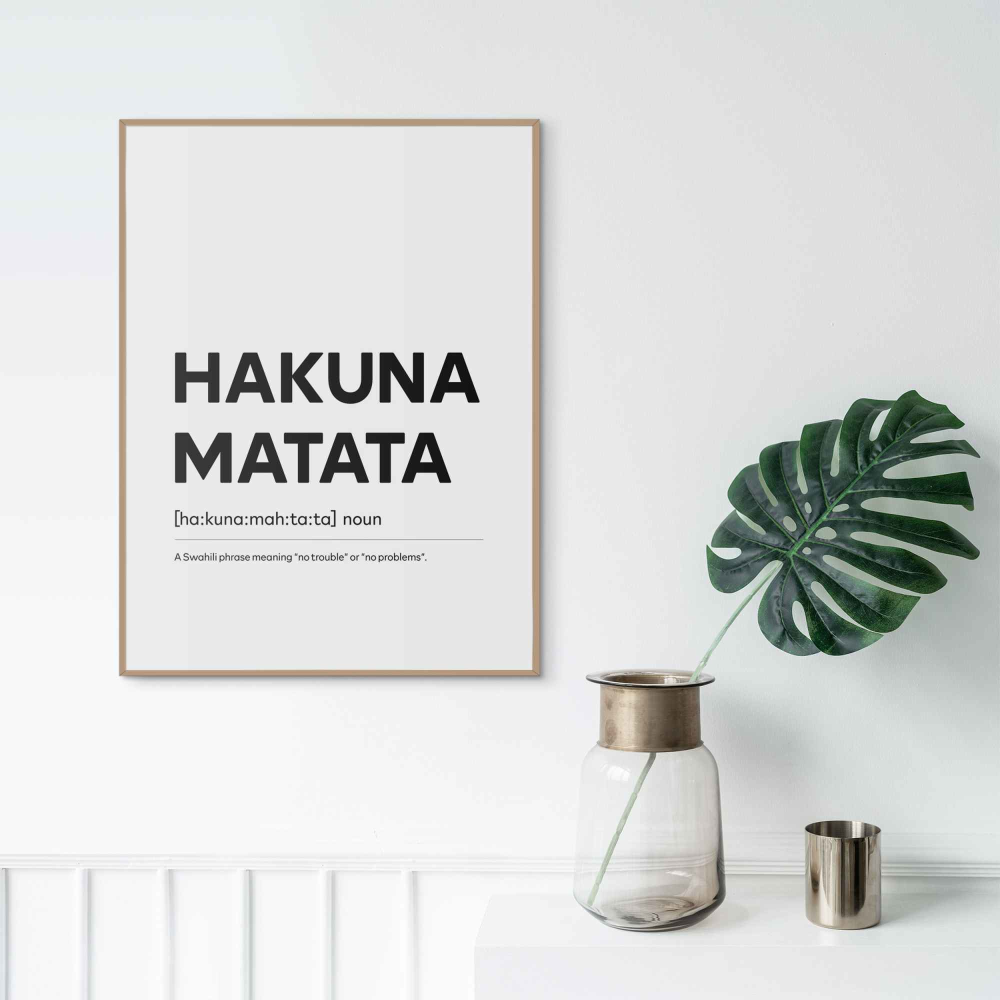 Rahmenbild Hakuna Matata