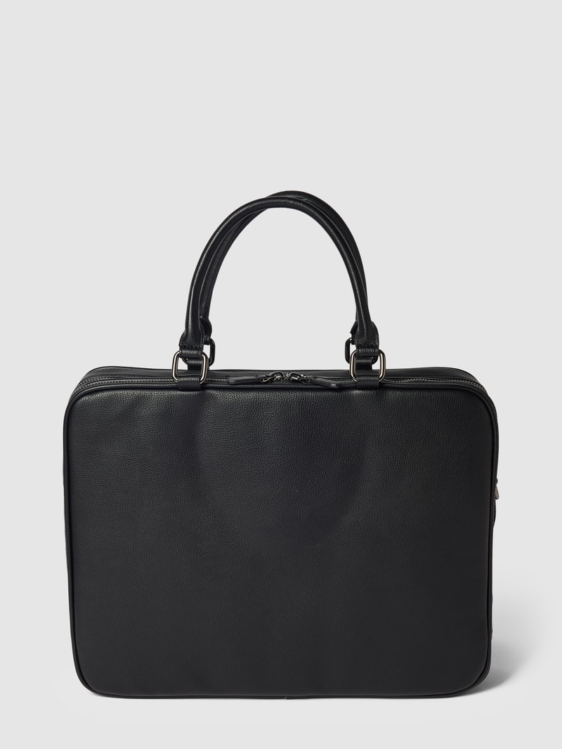 Laptoptasche in Leder-Optik in schwarz