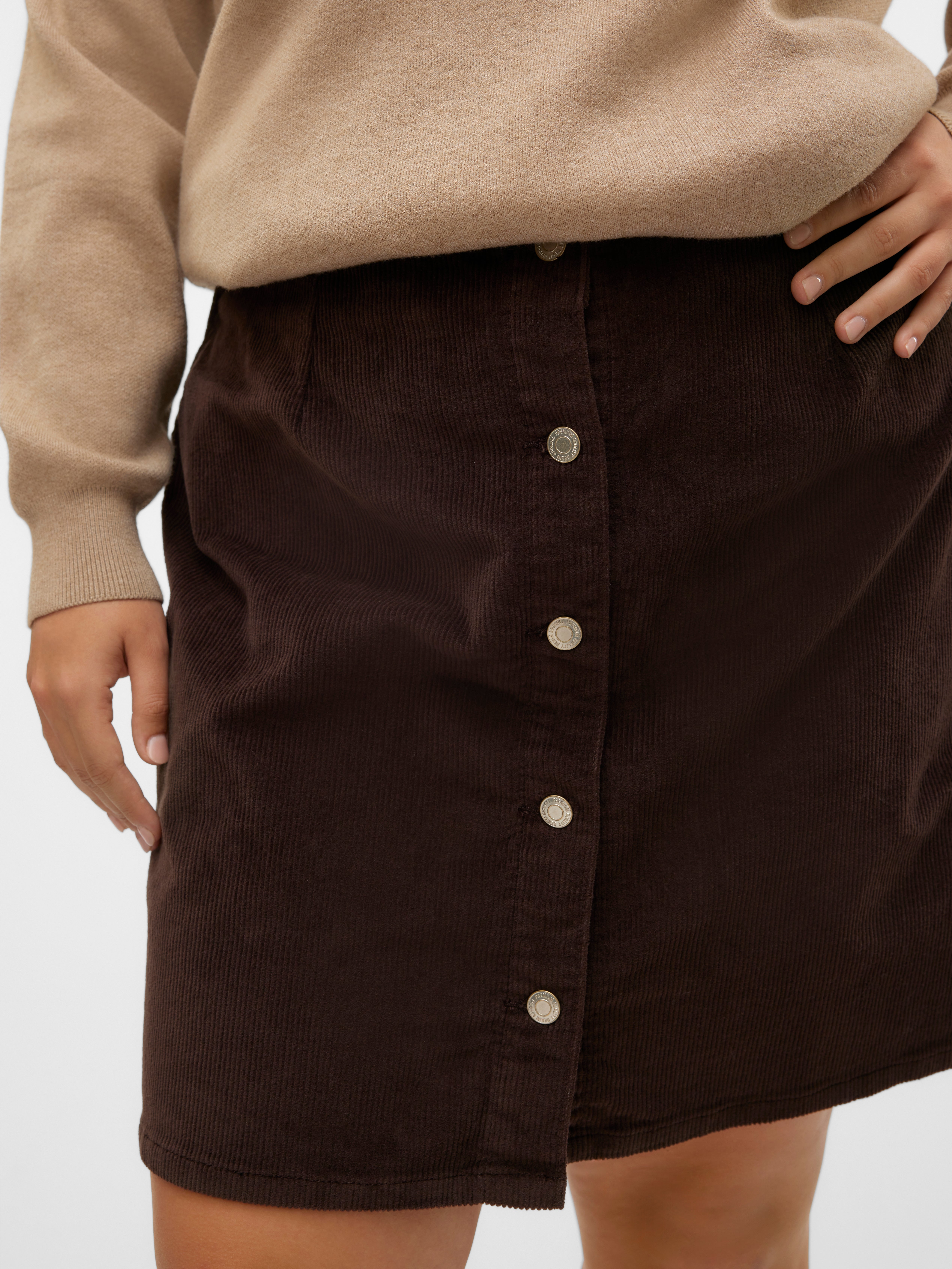 VMCETTA Hohe Taille Kurzer Rock