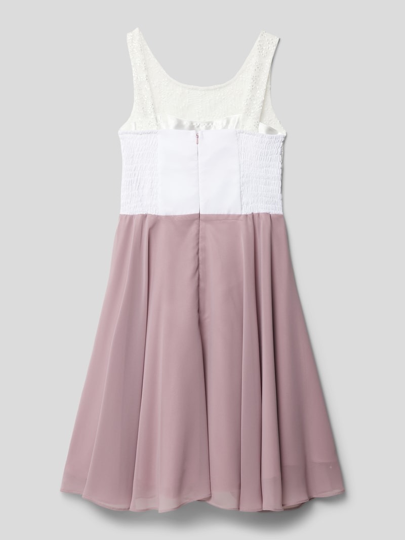 Kleid mit Stola in altrosa