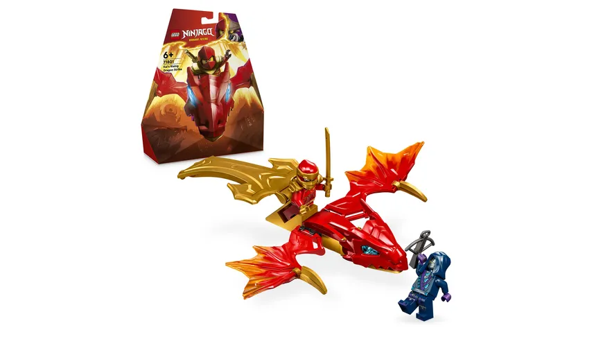 LEGO NINJAGO 71801 Kais Drachengleiter, Ninja-Set mit Drachen-Spielzeug
