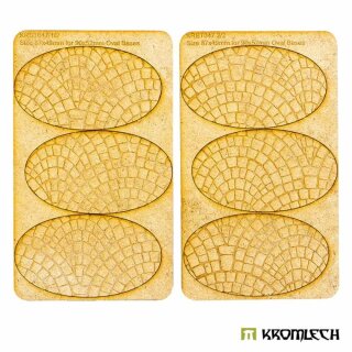 Cobblestone 90 x 52mm Oval - Base Toppers (6)