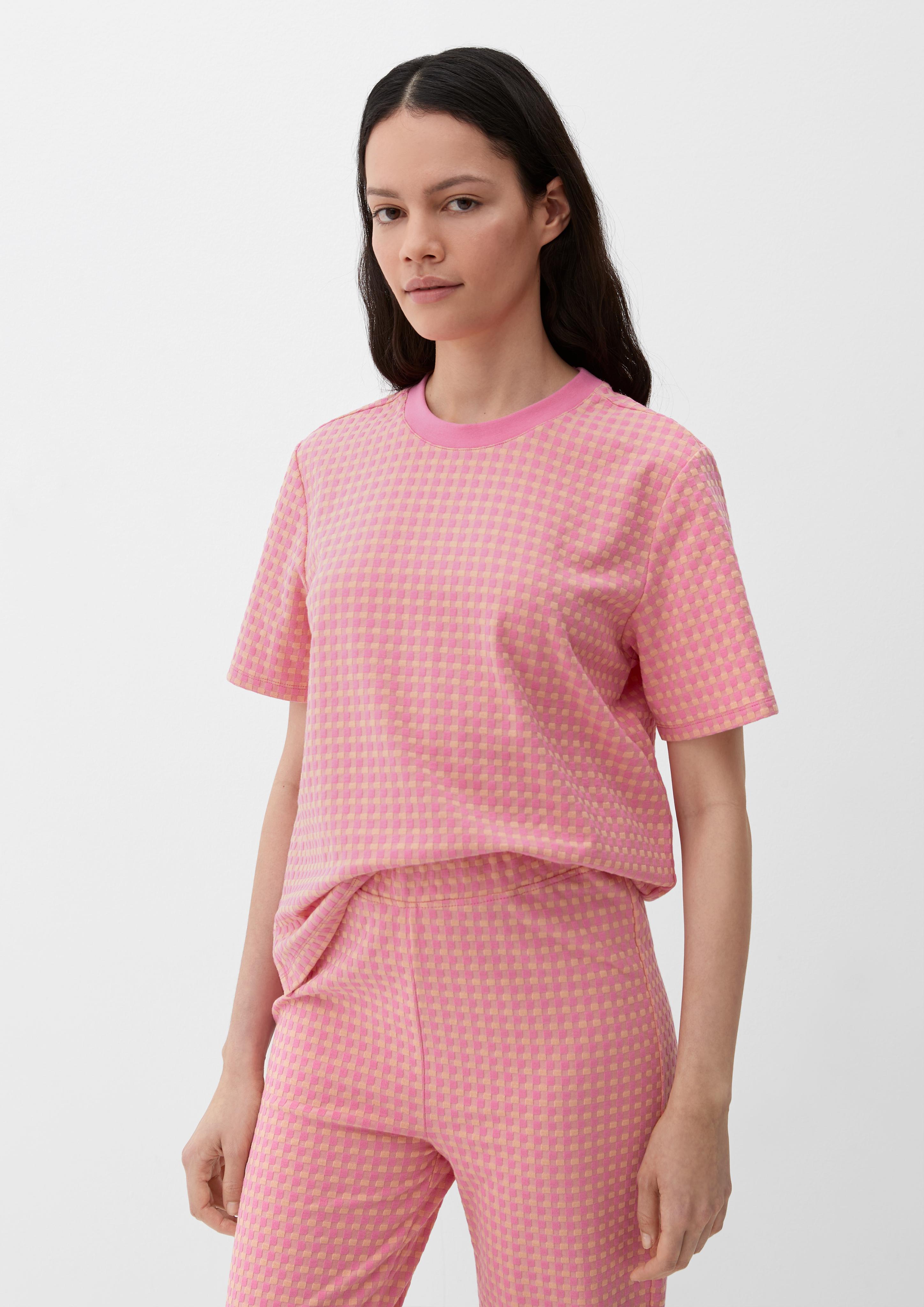 T-Shirt in Jacquard-Struktur  2132148-44N1