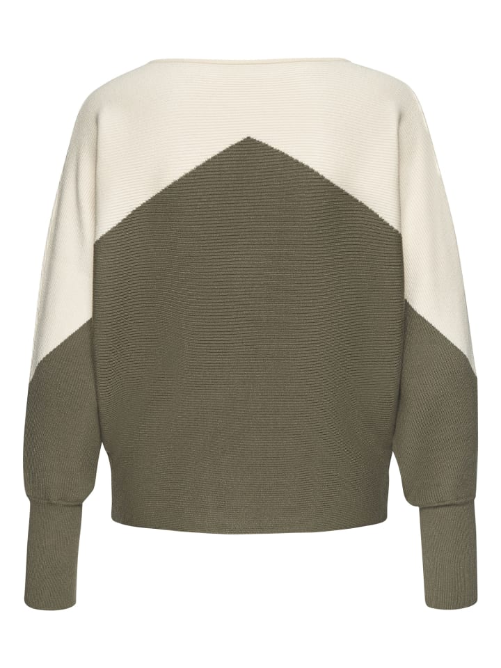 LASCANA Strickpullover in creme-khaki günstig kaufen