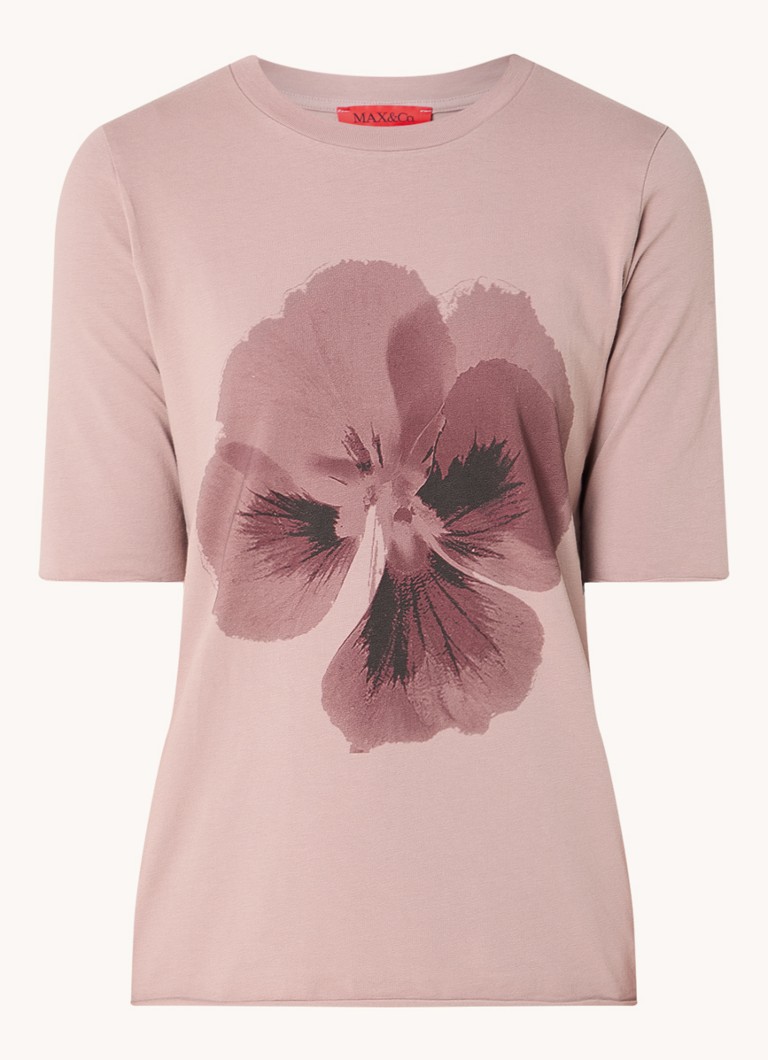 T-shirt Max & Co Opale con stampa floreale