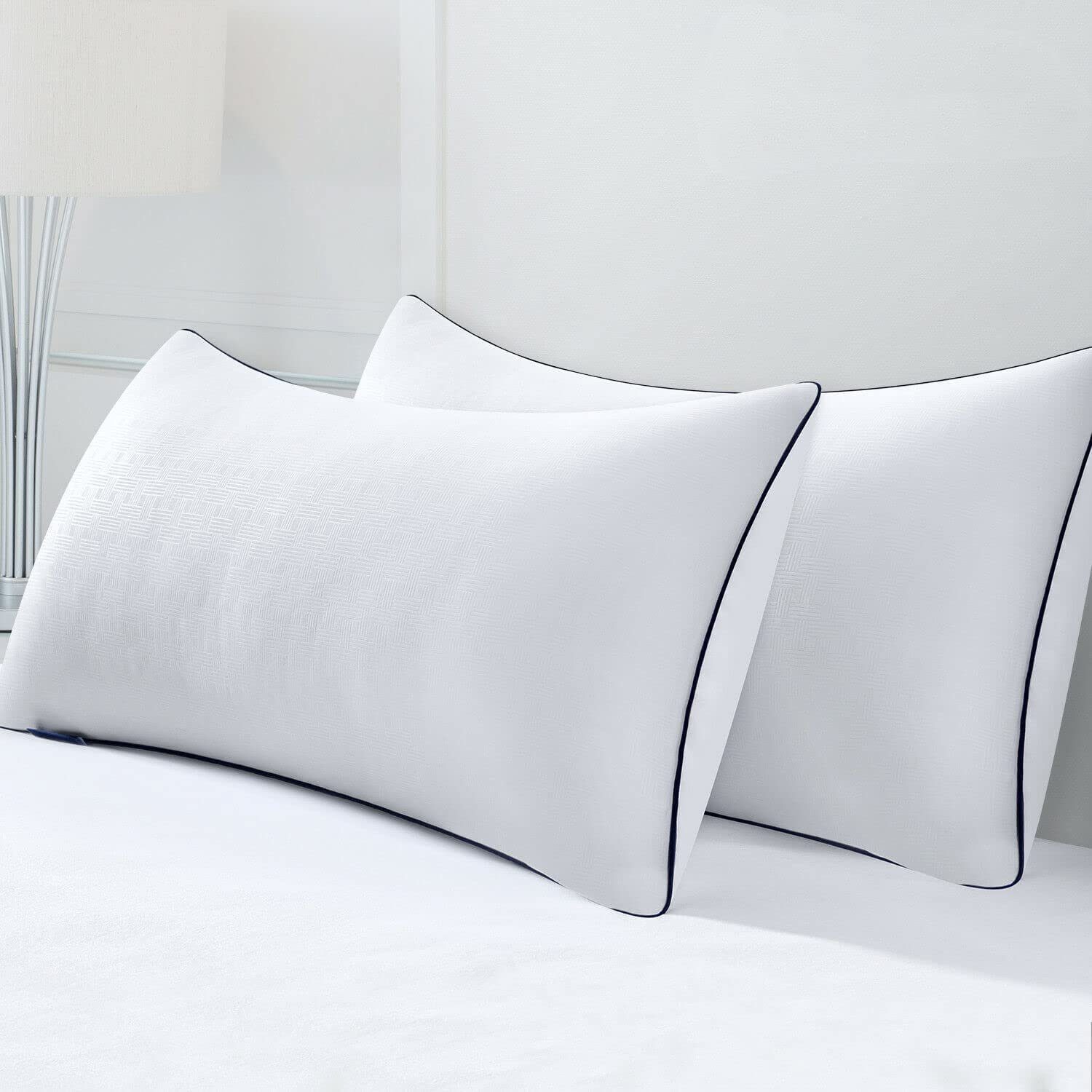 Nackenstützkissen kopfkissen 40x40/80, 80x80cm 2er Set,waschbares Kissen aus Mirkofarsen, BedStory, Füllung: Atmungsaktiv und Haufreundlich Innennkissen geeignet für Allergiker, Opitimale Unterstützung für Alle Schlafpositionen