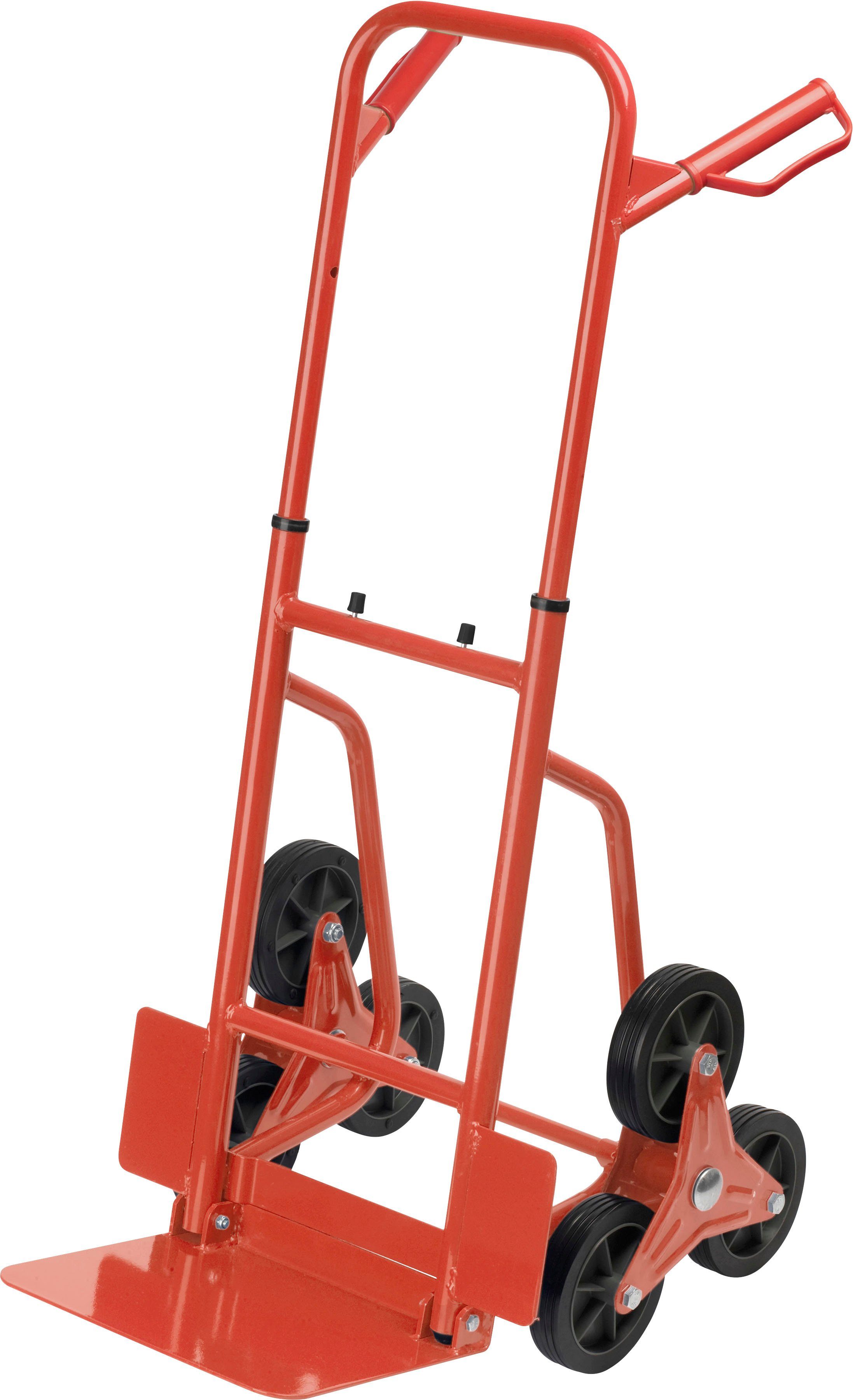 meister Treppensackkarre Stufen-Sackkarre / 8985750, 120 kg Tragkraft, 3x3 Treppensteiger, klappbare Ladefläche